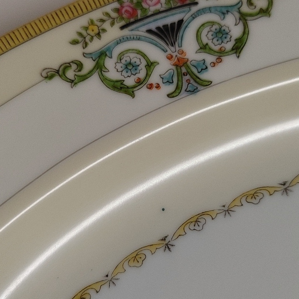 Vintage Noritake Hand Painted Japan Minaret Oval Platter 13.7x10.2 - Picture 8 of 17